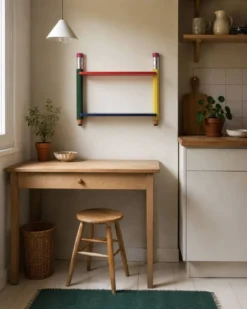 Etagère murale de Pierre Sala, années 80 Memphis Design couleurs primaires