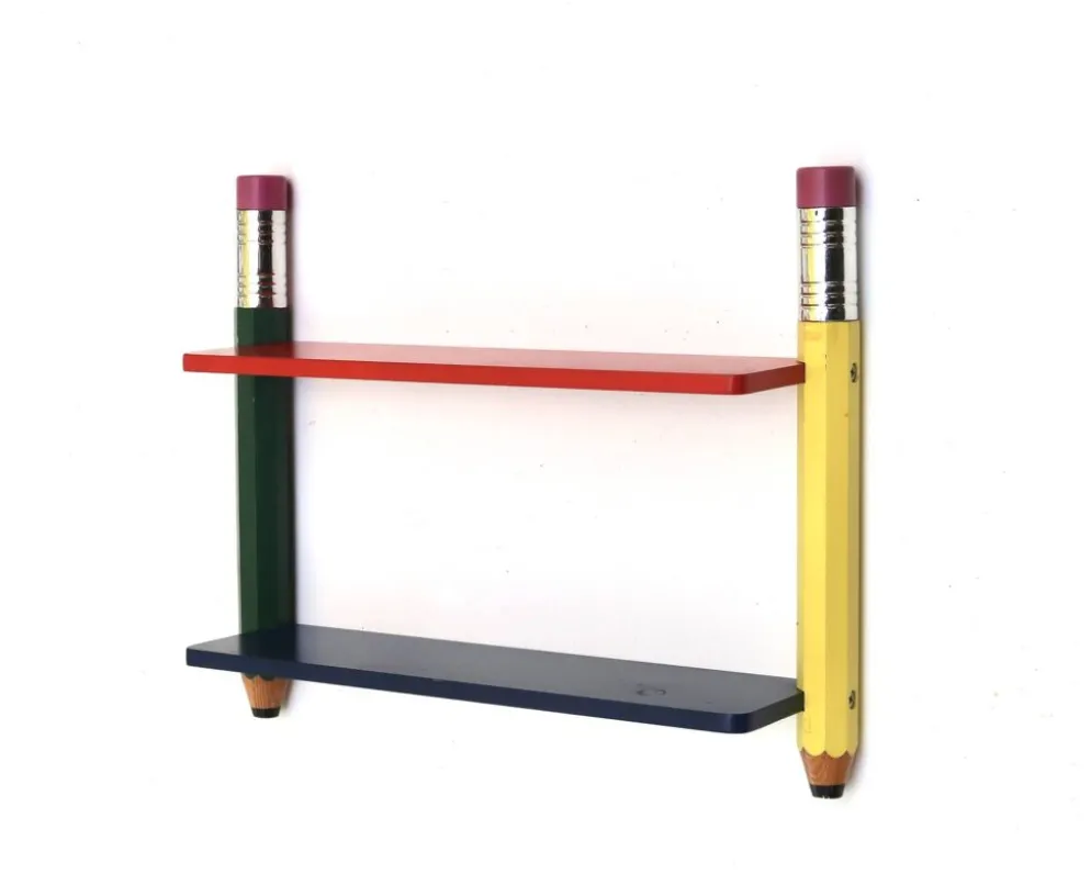 Etagère murale de Pierre Sala, années 80 Memphis Design couleurs primaires