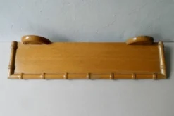Etagère murale en bois, imitant le bambou