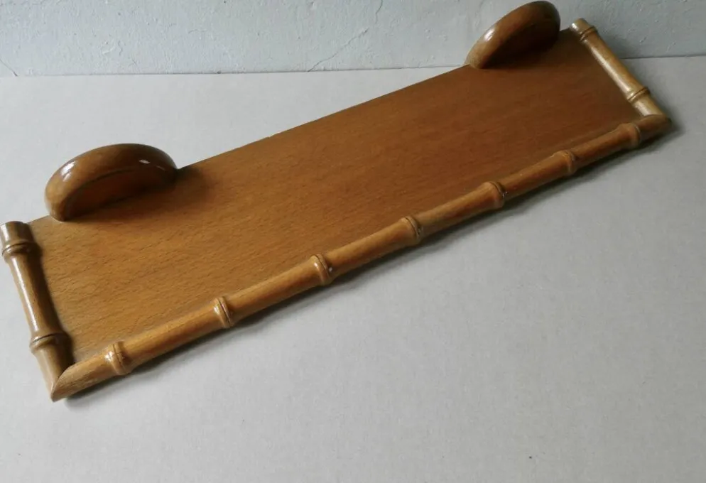 Etagère murale en bois, imitant le bambou