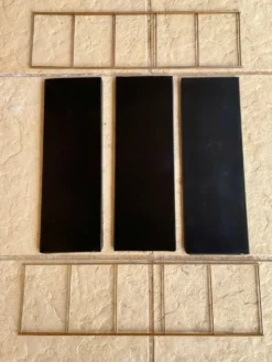 Etagère murale vintage modulable, metal et laiton circa 1960s