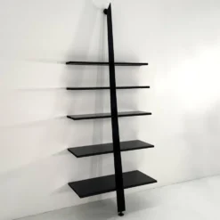 Etagère Noire Mac Gee par Philippe Starck pour Baleri Italia, 1980