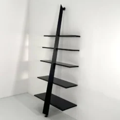 Etagère Noire Mac Gee par Philippe Starck pour Baleri Italia, 1980