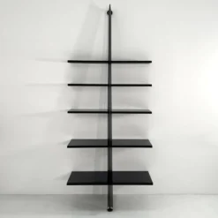 Etagère Noire Mac Gee par Philippe Starck pour Baleri Italia, 1980