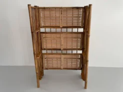 Etagère pliante en bambou, 1960, Italie