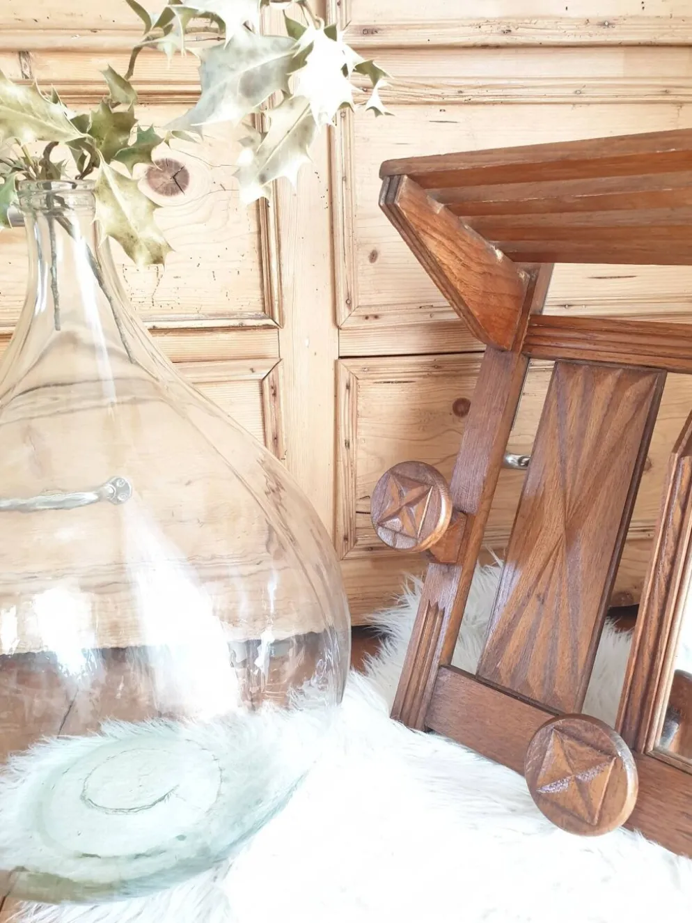 Etagère porte manteau Mural Vintage