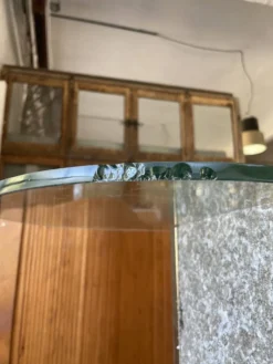 Etagère sculpture pierre et verre Roche Bobois années 70