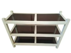 Etagère sur pieds, bibliothèque postmoderne, années 90