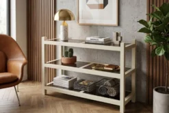 Etagère sur pieds, bibliothèque postmoderne, années 90