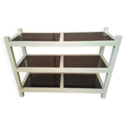 Etagère sur pieds, bibliothèque postmoderne, années 90