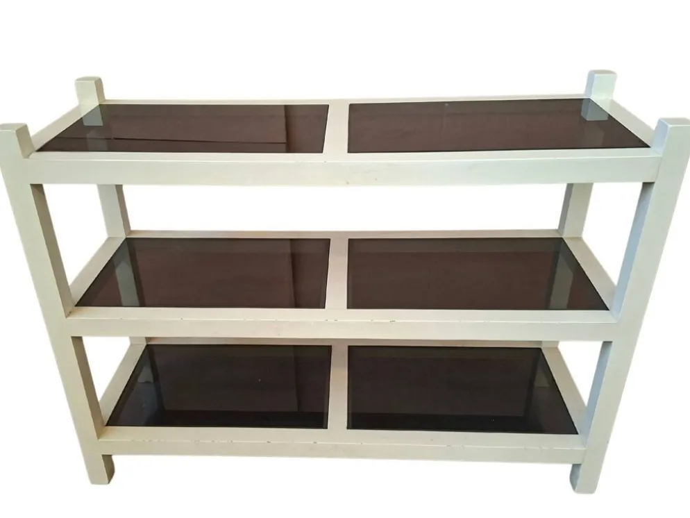 Etagère sur pieds, bibliothèque postmoderne, années 90