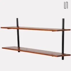 Etagère vintage en bois et métal, 1960