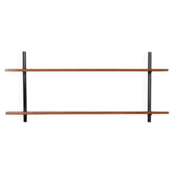 Etagère vintage en bois et métal, 1960