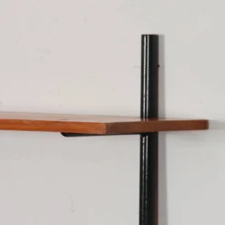 Etagère vintage en bois et métal, 1960