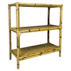 Etagère vintage en rotin