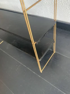 Etagère vintage 1960 String murale noir doré - 60 x 48 cm