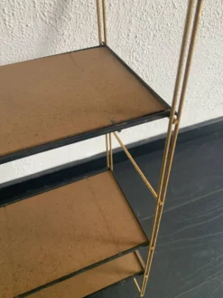 Etagère vintage 1960 String murale bois doré - 60 x 50 cm