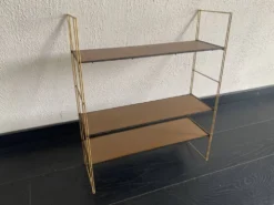 Etagère vintage 1960 String murale bois doré - 60 x 50 cm