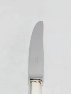 Europ - 12 Couteaux en métal argenté Uniplat