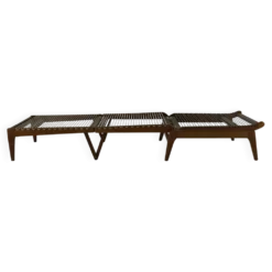 Fauteuil / lit de repos design français du milieu du siècle par George Tigien