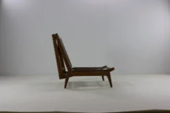 Fauteuil / lit de repos design français du milieu du siècle par George Tigien