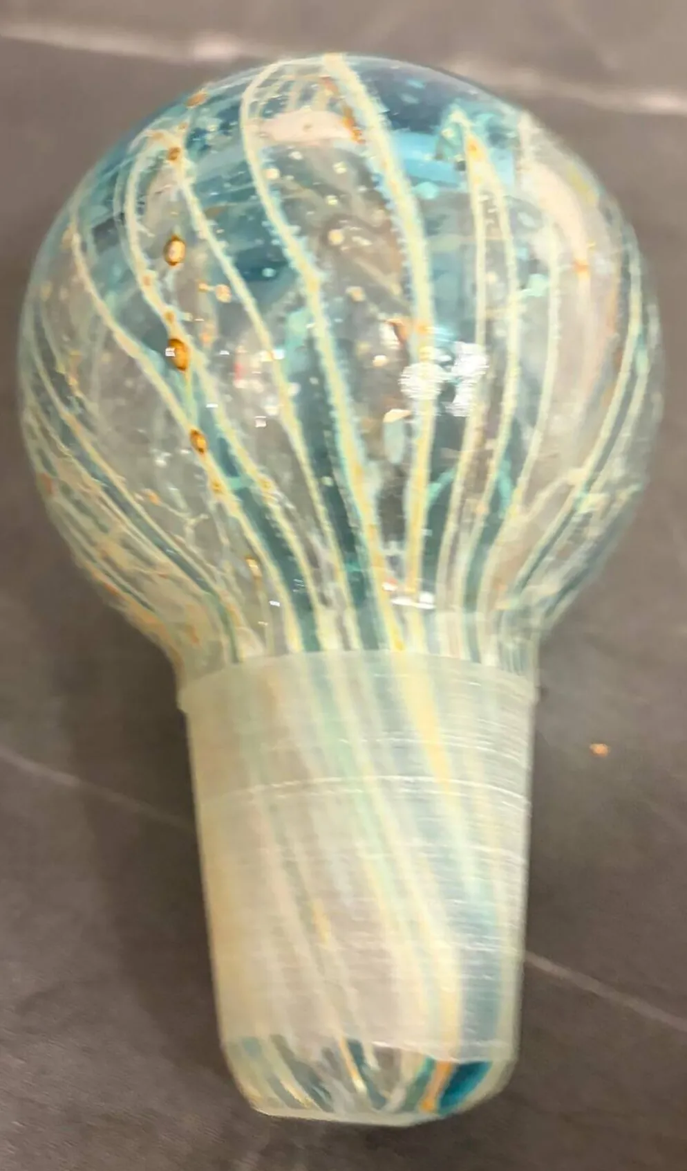 Flacon décoratif en verre soufflé Mdina Glass