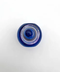 Flacon Parfum Murano Sommerso Signé Filets Verre Faces Polies 19cm