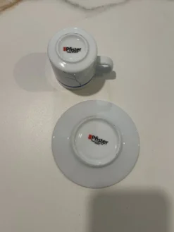 Flat cup saucer Pfister,designer Möbel Pfister,tasse à café originale,