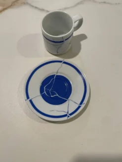 Flat cup saucer Pfister,designer Möbel Pfister,tasse à café originale,