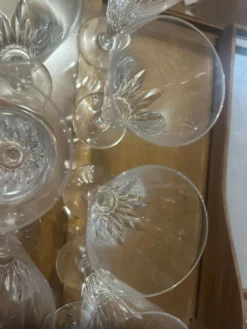 12 flûtes à champagne Baccarat modèle Carcassonne - estampillées