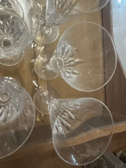 12 flûtes à champagne Baccarat modèle Carcassonne - estampillées