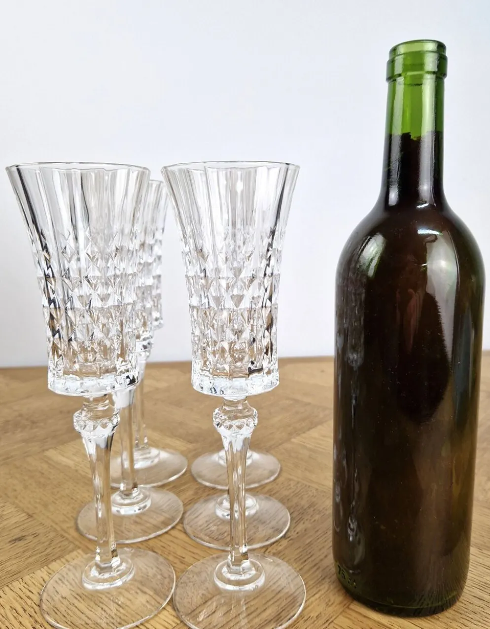 6 flûtes à champagne 15cl Lady Diamond Cristal d'Arques
