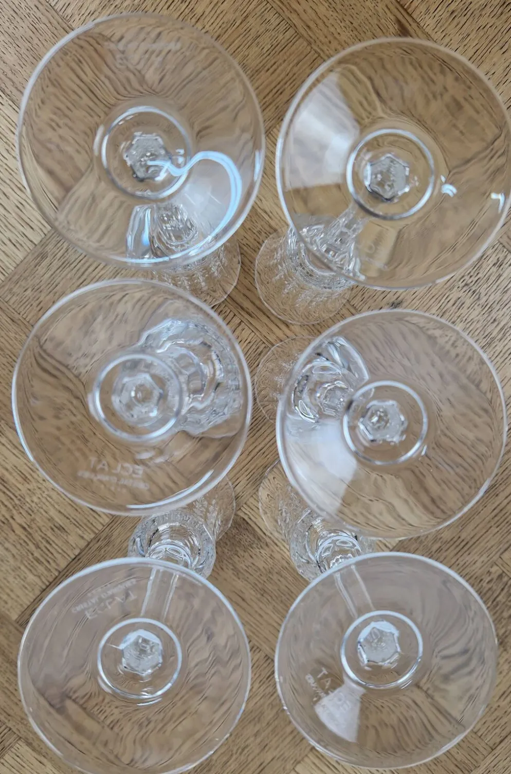 6 flûtes à champagne 15cl Lady Diamond Cristal d'Arques