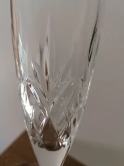 6 flûtes à champagne en cristal