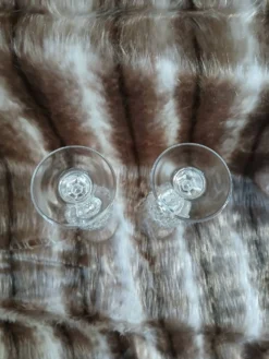 2 flûtes à champagne en cristal