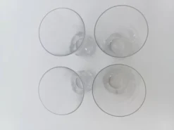 4 flûtes à champagne en cristal de Daum france modèle Sorcy
