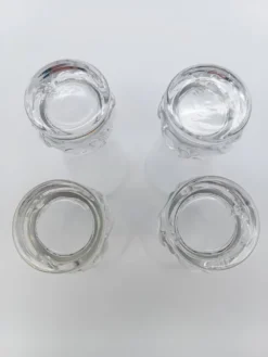4 flûtes à champagne en cristal de Daum france modèle Sorcy