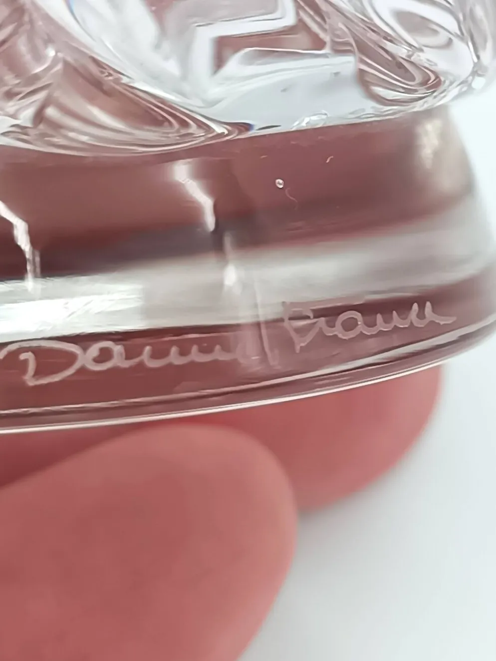 4 flûtes à champagne en cristal de Daum france modèle Sorcy