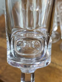 Flûtes à champagne graphique, Cristal d’Arques