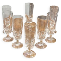 Flûtes à champagne graphique, Cristal d’Arques