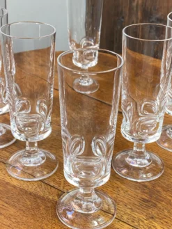 Flûtes à champagne graphique, Cristal d’Arques