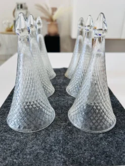 6 flûtes à champagne sans pied Henri Maire