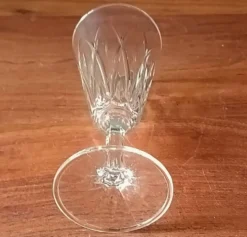 6 FLÛTES champagne verre transparent vintage VMC Reims France