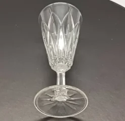8 flûtes champagne verre transparent vintage vmc reims france