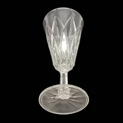 8 flûtes champagne verre transparent vintage vmc reims france