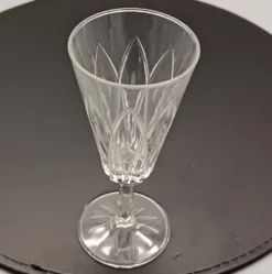 8 flûtes champagne verre transparent vintage vmc reims france