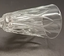 8 flûtes champagne verre transparent vintage vmc reims france