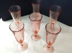 6 Flutes à champagne Luminarc Modèle Rosaline Vintage