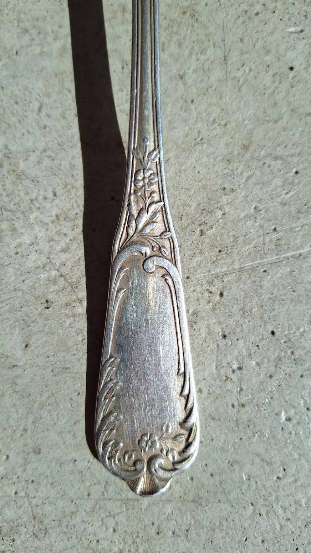 Fourchette de table en argent massif orfèvre Paul Devaux