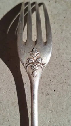 Fourchette en argent massif Henri Soufflot
